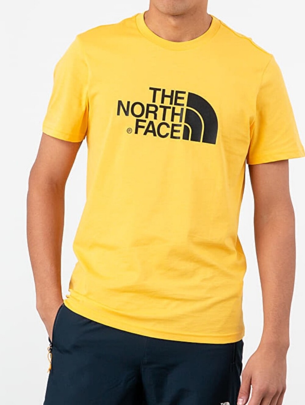 The North Face Mens Easy Tee Yellow/ Black Like New small